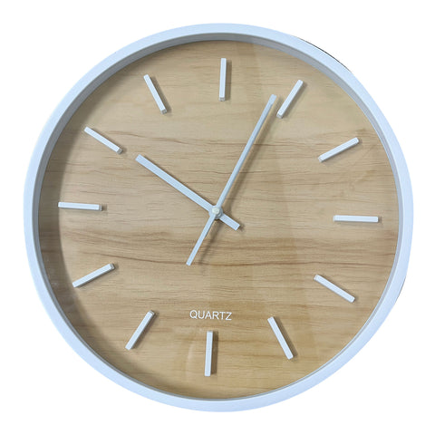 GETIT.QA- Qatar’s Best Online Shopping Website offers MAPLE LEAF HOME PLASTIC WALL CLOCK, WOODEN COLOR FINISH, 35 CM, BP-R1402W at the lowest price in Qatar. Free Shipping & COD Available!