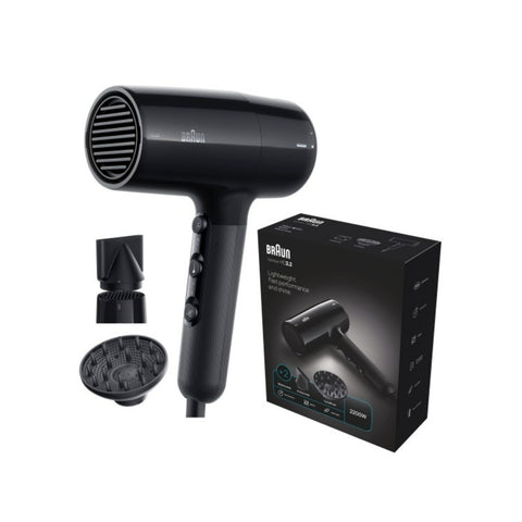 GETIT.QA- Qatar’s Best Online Shopping Website offers BRAUN HAIR DRYER, 2200W, IONIC BLACK, HD225SDE at the lowest price in Qatar. Free Shipping & COD Available!