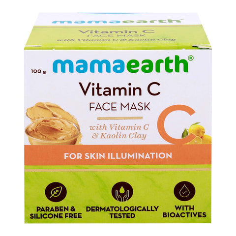 GETIT.QA- Qatar’s Best Online Shopping Website offers MAMAEARTH FACE MASK WITH VITAMIN C & KAOLIN CLAY 100 G at the lowest price in Qatar. Free Shipping & COD Available!