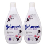 GETIT.QA- Qatar’s Best Online Shopping Website offers JOHNSON'S VITA-RICH REPLENISHING BODY LOTION WITH RASPBERRY EXTRACT 400ML 1+1 at the lowest price in Qatar. Free Shipping & COD Available!