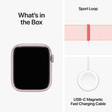 GETIT.QA- Qatar’s Best Online Shopping Website offers APPLE WATCH SERIES 9 GPS, PINK ALUMINIUM CASE WITH LIGHT PINK SPORT LOOP, 41 MM, MR953QA/A at the lowest price in Qatar. Free Shipping & COD Available!