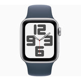 GETIT.QA- Qatar’s Best Online Shopping Website offers APPLE WATCH SE GPS, SILVER ALUMINIUM CASE WITH STORM BLUE SPORT BAND, 40 MM, M/L, MRE23 at the lowest price in Qatar. Free Shipping & COD Available!