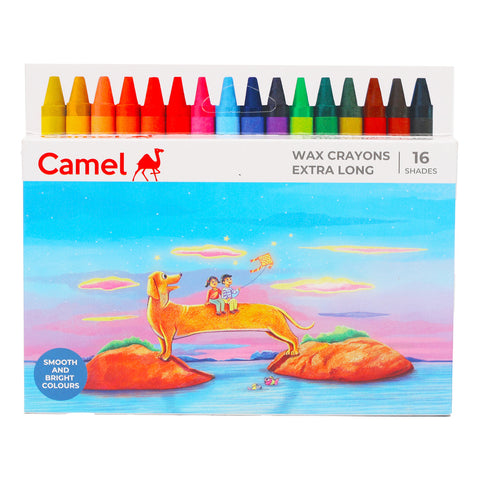 GETIT.QA- Qatar’s Best Online Shopping Website offers CAMEL WAX CRAYONS EXTRA LONG 16 SHADES at the lowest price in Qatar. Free Shipping & COD Available!