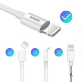 GETIT.QA- Qatar’s Best Online Shopping Website offers IENDS MFI LIGHTNING USB CABLE, 1 M, WHITE, IE-CA4957 at the lowest price in Qatar. Free Shipping & COD Available!