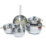 GETIT.QA- Qatar’s Best Online Shopping Website offers BERLIN STAINLESS STEEL COOKWARE SET-- 9 PCS-- BER204 at the lowest price in Qatar. Free Shipping & COD Available!