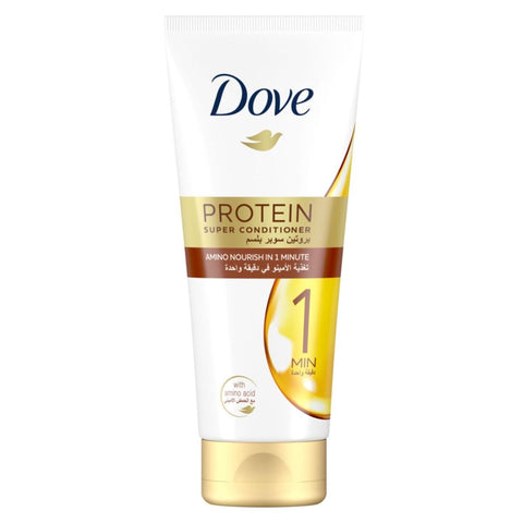 GETIT.QA- Qatar’s Best Online Shopping Website offers DOVE PROTEIN SUPER CONDITIONER AMINO NOURISH IN 1 MINUTE 180 ML at the lowest price in Qatar. Free Shipping & COD Available!