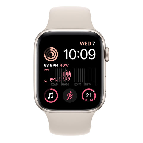 GETIT.QA- Qatar’s Best Online Shopping Website offers APPLE WATCH SE (2ND GENERATION) GPS + CELLULAR, 44 MM, STARLIGHT ALUMINIUM CASE WITH STARLIGHT SPORT BAND, REGULAR at the lowest price in Qatar. Free Shipping & COD Available!