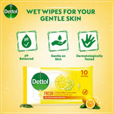 GETIT.QA- Qatar’s Best Online Shopping Website offers DETTOL FRESH ANTIBACTERIAL SKIN WIPES 10 PCS at the lowest price in Qatar. Free Shipping & COD Available!