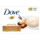 GETIT.QA- Qatar’s Best Online Shopping Website offers DOVE PAMPERING BAR SOAP WITH SHEA BUTTER & VANILLA SCENT 125 G at the lowest price in Qatar. Free Shipping & COD Available!