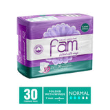 GETIT.QA- Qatar’s Best Online Shopping Website offers FAM NATURAL COTTON FEEL MAXI THICK FOLDED WITH WINGS NORMAL SANITARY PADS 30 PCS at the lowest price in Qatar. Free Shipping & COD Available!