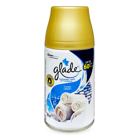 GETIT.QA- Qatar’s Best Online Shopping Website offers GLADE AUTOMATIC SPRAY REFILL CLEAN LINEN 269 ML
 at the lowest price in Qatar. Free Shipping & COD Available!