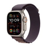 GETIT.QA- Qatar’s Best Online Shopping Website offers APPLE WATCH ULTRA 2 GPS + CELLULAR, TITANIUM CASE WITH INDIGO ALPINE LOOP, 49 MM, MEDIUM, MRET3AE/A at the lowest price in Qatar. Free Shipping & COD Available!