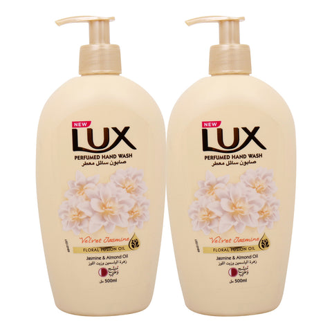 GETIT.QA- Qatar’s Best Online Shopping Website offers LUX VELVET JASMINE BODY WASH WITH FLORAL FUSION OIL 2 X 500 ML at the lowest price in Qatar. Free Shipping & COD Available!