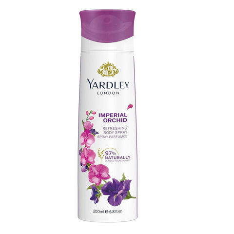 GETIT.QA- Qatar’s Best Online Shopping Website offers YARDLEY LONDON IMPERIAL ORCHID REFRESHING BODY SPRAY 200 ML at the lowest price in Qatar. Free Shipping & COD Available!