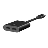 GETIT.QA- Qatar’s Best Online Shopping Website offers BELKIN CONNECT USB-C AUDIO + CHARGE ADAPTER, F7U081BTBLK at the lowest price in Qatar. Free Shipping & COD Available!