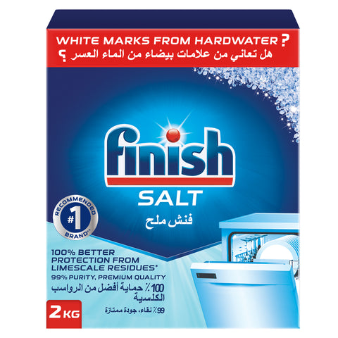 GETIT.QA- Qatar’s Best Online Shopping Website offers FINISH SALT FOR DISHWASHERS 2KG at the lowest price in Qatar. Free Shipping & COD Available!