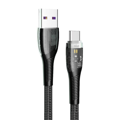 GETIT.QA- Qatar’s Best Online Shopping Website offers TRANDS GLASSY TYPE-C CABLE CA766 at the lowest price in Qatar. Free Shipping & COD Available!