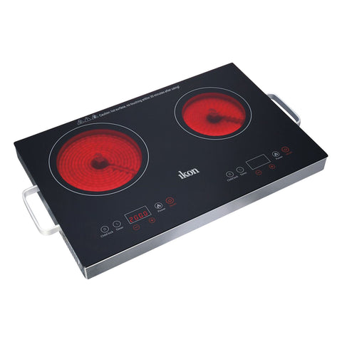 GETIT.QA- Qatar’s Best Online Shopping Website offers IKON DIGITAL DOUBLE INFRARED COOKER, 2 BURNERS, BLACK, IK6202 at the lowest price in Qatar. Free Shipping & COD Available!