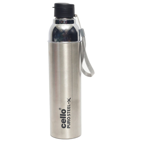 GETIT.QA- Qatar’s Best Online Shopping Website offers CELLO STAINLESS STEEL WATER BOTTLE PURO STEEL-X POLO, 600ML at the lowest price in Qatar. Free Shipping & COD Available!