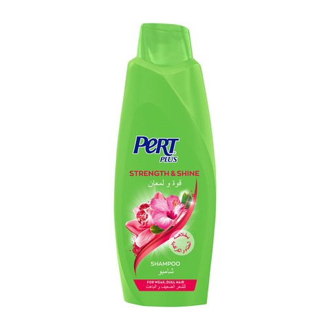 GETIT.QA- Qatar’s Best Online Shopping Website offers PERT PLUS STRENGTH & SHINE SHAMPOO WITH HENNA AND HIBISCUS EXTRACT 600 ML at the lowest price in Qatar. Free Shipping & COD Available!