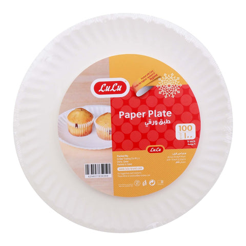 GETIT.QA- Qatar’s Best Online Shopping Website offers PAPER PLATE 9 INCH 100 PCS at the lowest price in Qatar. Free Shipping & COD Available!