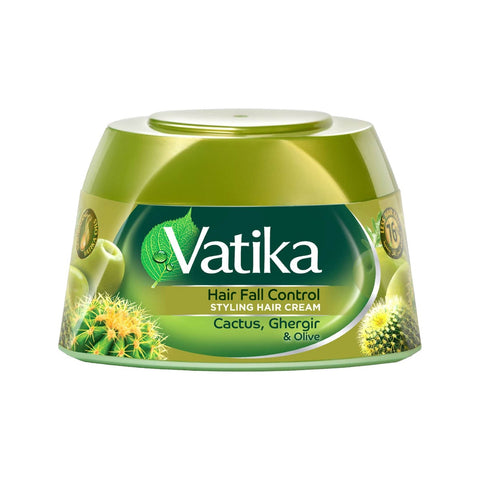 GETIT.QA- Qatar’s Best Online Shopping Website offers VATIKA NATURALS HAIR FALL CONTROL STYLING HAIR CREAM GHERGIR-- CACTUS & OLIVE STRENGTHENS & NOURISHES WEAK HAIR 140 ML at the lowest price in Qatar. Free Shipping & COD Available!