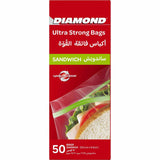 GETIT.QA- Qatar’s Best Online Shopping Website offers DIAMOND ULTRA STRONG ZIPPER SANDWICH BAGS OXO-BIODEGRADABLE SIZE 16.5 X 14.9CM 50PCS at the lowest price in Qatar. Free Shipping & COD Available!