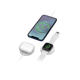 GETIT.QA- Qatar’s Best Online Shopping Website offers SMART PREMIUM MAGNETIC 2 IN 1 WIRELESS CHARGER, WHITE, SACM21C at the lowest price in Qatar. Free Shipping & COD Available!