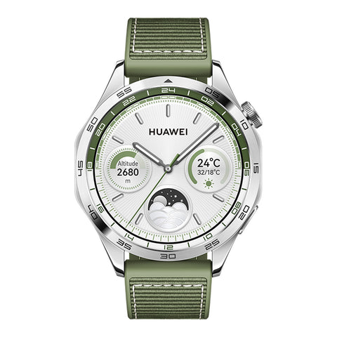 GETIT.QA- Qatar’s Best Online Shopping Website offers HUAWEI SMART WATCH GT 4, 46 MM, GREEN COMPOSITE BRAID STRAP, PHOINIX-B19W at the lowest price in Qatar. Free Shipping & COD Available!