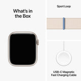 GETIT.QA- Qatar’s Best Online Shopping Website offers APPLE WATCH SERIES 9 GPS + CELLULAR, STARLIGHT ALUMINIUM CASE WITH STARLIGHT SPORT LOOP, 45 MM, MRMA3 at the lowest price in Qatar. Free Shipping & COD Available!