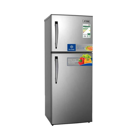 GETIT.QA- Qatar’s Best Online Shopping Website offers AFTRON DOUBLE DOOR REFRIGERATOR, 225 L, STAINLESS STEEL, AFR320SSF at the lowest price in Qatar. Free Shipping & COD Available!