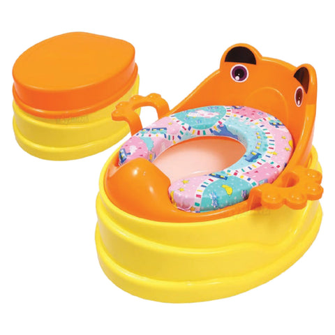 GETIT.QA- Qatar’s Best Online Shopping Website offers FIRST STEP BABY POTTY SEAT 4 IN 1 YELLOW 102 at the lowest price in Qatar. Free Shipping & COD Available!