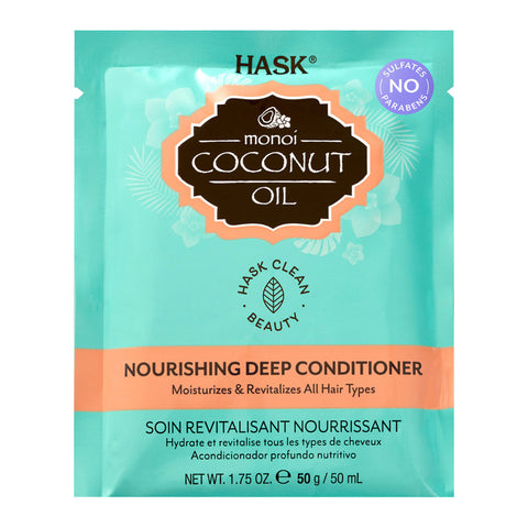 GETIT.QA- Qatar’s Best Online Shopping Website offers HASK MONOI COCONUT OIL NOURISHING DEEP CONDITIONER-- 50 ML at the lowest price in Qatar. Free Shipping & COD Available!