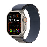 GETIT.QA- Qatar’s Best Online Shopping Website offers APPLE WATCH ULTRA 2 GPS + CELLULAR, TITANIUM CASE WITH BLUE ALPINE LOOP, 49 MM, LARGE, MREQ3AE/A at the lowest price in Qatar. Free Shipping & COD Available!