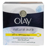 GETIT.QA- Qatar’s Best Online Shopping Website offers OLAY NATURAL AURA GLOWING RADIANCE DAY CREAM SPF 15 100 G at the lowest price in Qatar. Free Shipping & COD Available!