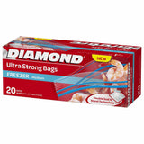 GETIT.QA- Qatar’s Best Online Shopping Website offers DIAMOND ULTRA STRONG FREEZER MEDIUM ZIPPER BAGS OXO-BIODEGRADABLE SIZE 26.8 CM X 24.4 CM 20PCS at the lowest price in Qatar. Free Shipping & COD Available!