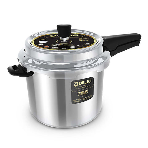 GETIT.QA- Qatar’s Best Online Shopping Website offers DELICI ALUMINUM DRIPLESS TRIPLY PRESSURE COOKER-- 5L at the lowest price in Qatar. Free Shipping & COD Available!