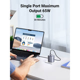 GETIT.QA- Qatar’s Best Online Shopping Website offers UGREEN NEXODE USB-C WALL CHARGER, 3 PORTS, 65 W, SPACE GRAY, 90663 at the lowest price in Qatar. Free Shipping & COD Available!