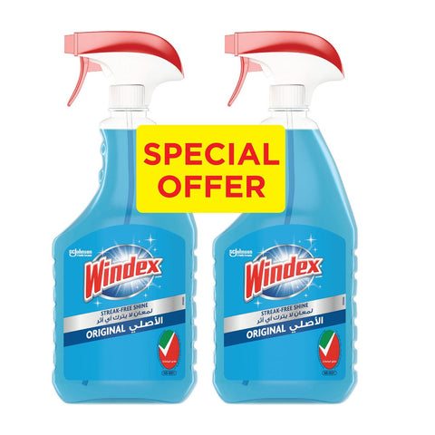 GETIT.QA- Qatar’s Best Online Shopping Website offers WINDEX STREAK FREE SHINE GLASS CLEANER ORIGINAL 2 X 750 ML
 at the lowest price in Qatar. Free Shipping & COD Available!