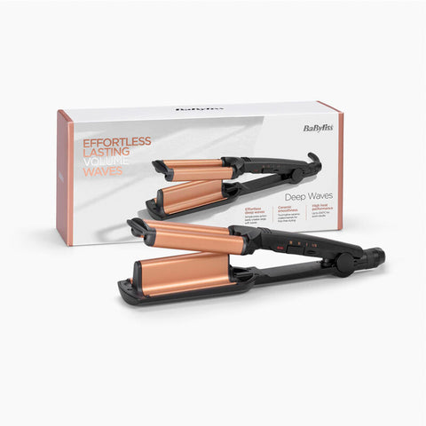 GETIT.QA- Qatar’s Best Online Shopping Website offers BABYLISS DEEP WAVES HAIR CURLER, W2447SDE at the lowest price in Qatar. Free Shipping & COD Available!