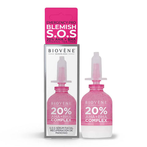 GETIT.QA- Qatar’s Best Online Shopping Website offers BIOVENE BLEMISH S.O.S EMERGENCY-PRO 20% AHA + BHA + ORGANIC TEA TREE FACIAL SERUM TREATMENT 10 ML at the lowest price in Qatar. Free Shipping & COD Available!