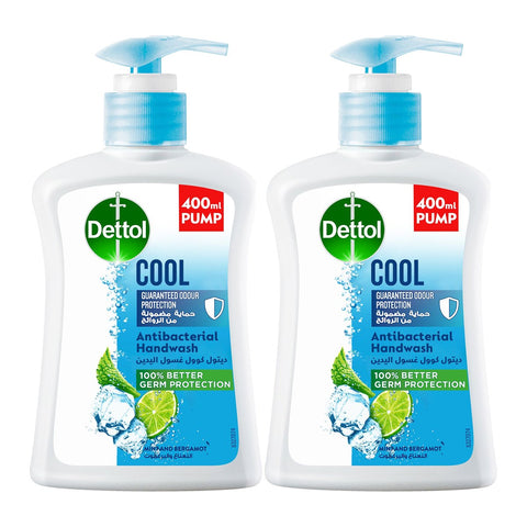 GETIT.QA- Qatar’s Best Online Shopping Website offers DETTOL COOL ANTI-BACTERIAL HAND WASH VALUE PACK 2 X 400 ML at the lowest price in Qatar. Free Shipping & COD Available!