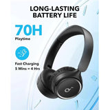 GETIT.QA- Qatar’s Best Online Shopping Website offers ANKER SOUNDCORE H30I ON-EAR WIRELESS HEADPHONE, BLACK, A3012H11 at the lowest price in Qatar. Free Shipping & COD Available!