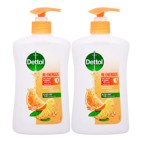 GETIT.QA- Qatar’s Best Online Shopping Website offers DETTOL RE-ENERGIZE ANTIBACTERIAL HAND WASH 2 X 500 ML at the lowest price in Qatar. Free Shipping & COD Available!