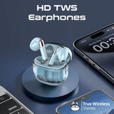 GETIT.QA- Qatar’s Best Online Shopping Website offers PROMATE TRANSPODS HD TRANSPARENT TWS EARBUDS WITH MIC, BLUE at the lowest price in Qatar. Free Shipping & COD Available!