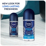 GETIT.QA- Qatar’s Best Online Shopping Website offers NIVEA MEN ANTIPERSPIRANT ROLL-ON FOR MEN FRESH ACTIVE 50 ML at the lowest price in Qatar. Free Shipping & COD Available!