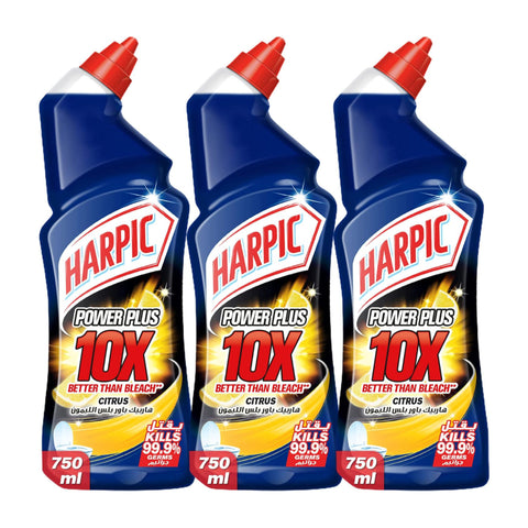 GETIT.QA- Qatar’s Best Online Shopping Website offers HARPIC POWER PLUS CITRUS TOILET CLEANER 750 ML 2+1 at the lowest price in Qatar. Free Shipping & COD Available!