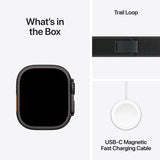 GETIT.QA- Qatar’s Best Online Shopping Website offers PRE-ORDER APPLE WATCH ULTRA 2 GPS + CELLULAR, 49 MM BLACK TITANIUM CASE WITH BLACK TRAIL LOOP - M/L at the lowest price in Qatar. Free Shipping & COD Available!