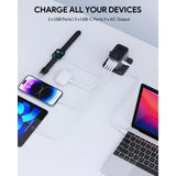 GETIT.QA- Qatar’s Best Online Shopping Website offers AUKEY PA-TA07 UNIVERSAL TRAVEL ADAPTER,35W WITH 3XUSB-C AND 2XUSB-A PORTS at the lowest price in Qatar. Free Shipping & COD Available!