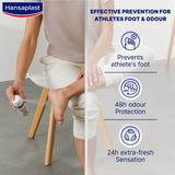 GETIT.QA- Qatar’s Best Online Shopping Website offers HANSAPLAST FOOT DEO PROTECTION 2IN1 ANTIBACTERIAL 150 ML at the lowest price in Qatar. Free Shipping & COD Available!